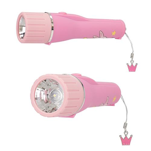 Princess Mimi flashlight with automatic shut-off, pink