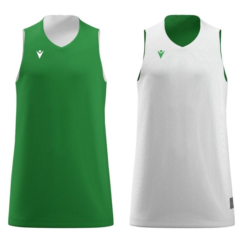 Macron Idaho Reversible Trikot - Farbe: Grün/Weiß, Größe: M