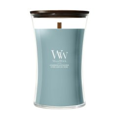 WoodWick Large Candle, Cedarwood & Ocean Moss