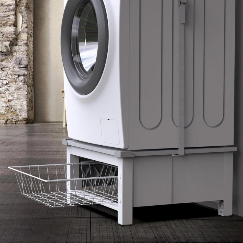 Podstavec pod pračku/sušičku Meliconi 656143 Base Space Basket