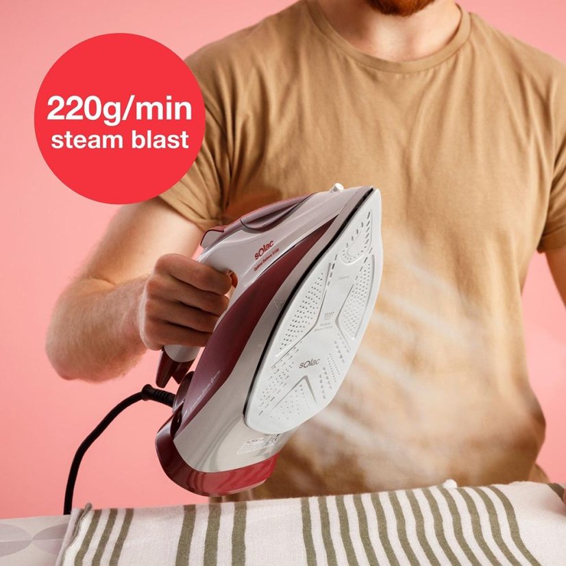 Solac Steam iron PV2040 white-red