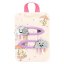Princess Mimi hair clips, 2 pcs, Silver Cloud