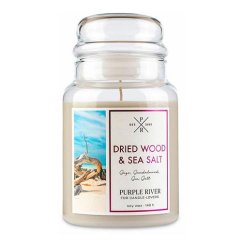 Svíčka Purple River velká, Dried Wood & Sea Salt