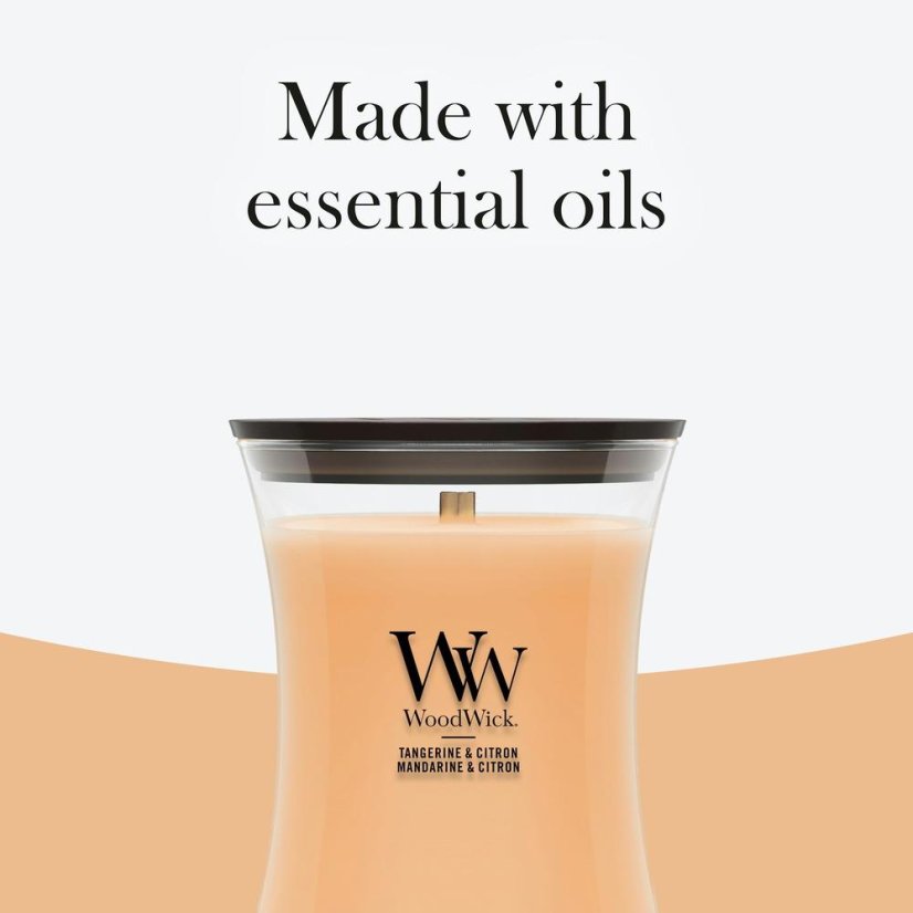 WoodWick Medium Candle, Tangerine & Lemon