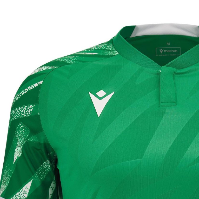 Macron Themis Eco Jersey - Color: Green/white, Size: M