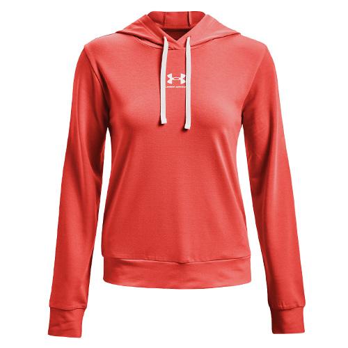 Under Armour Rival Terry Hoodie für Damen - Farbe: Rosa, Größe: S