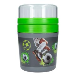 Dvojdielny pohárik na müsli Action World, futbalový motív
