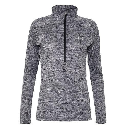 Dámské tričko Under Armour New Tech 1/2 Zip - Twist - Barva: Šedá, Velikost: L
