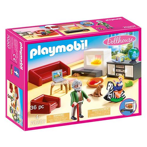 Wohnzimmer mit Kamin Playmobil 70207