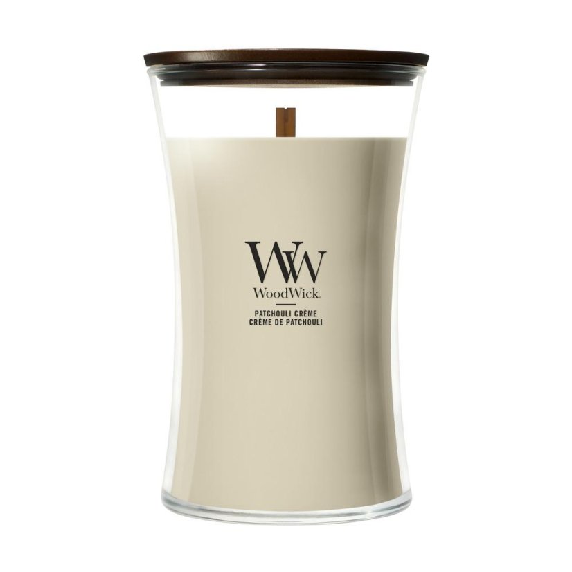 WoodWick Large Candle, Patchouli Créme