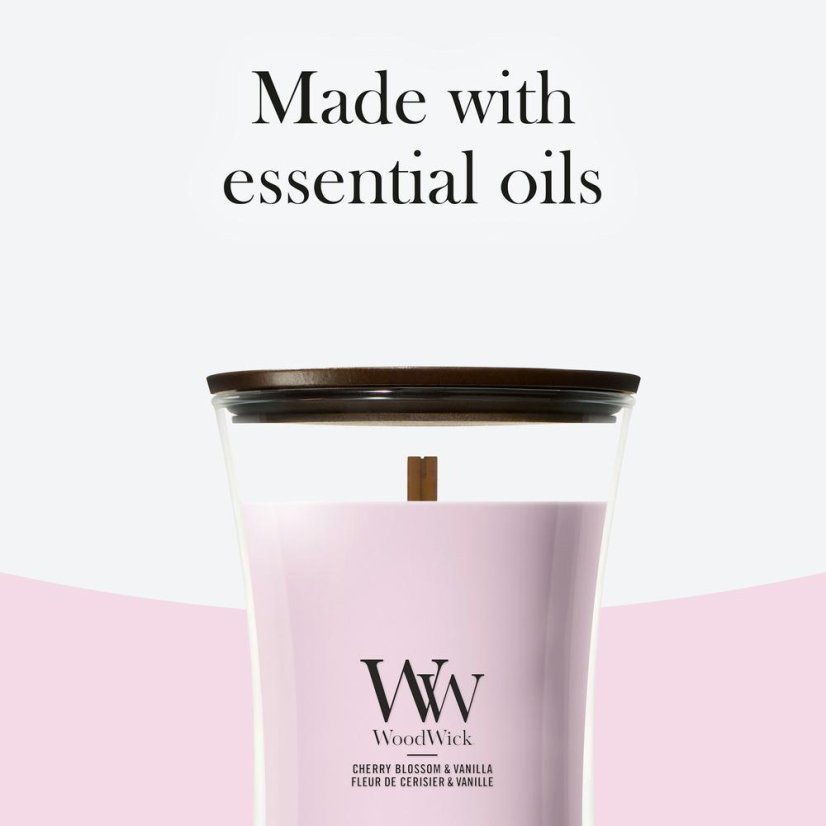 WoodWick-Kerze, groß, Cherry Blossom & Vanilla