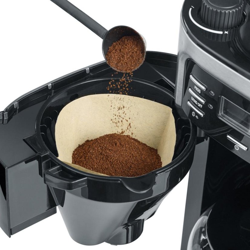 Severin KA 4810 automatic coffee maker with grinder, black