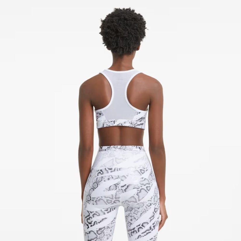 Sport-BH Puma 4Keeps Graphic - Farbe: Weiß, Größe: M