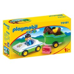 Auto s přívěsem pro koně Playmobil 70181