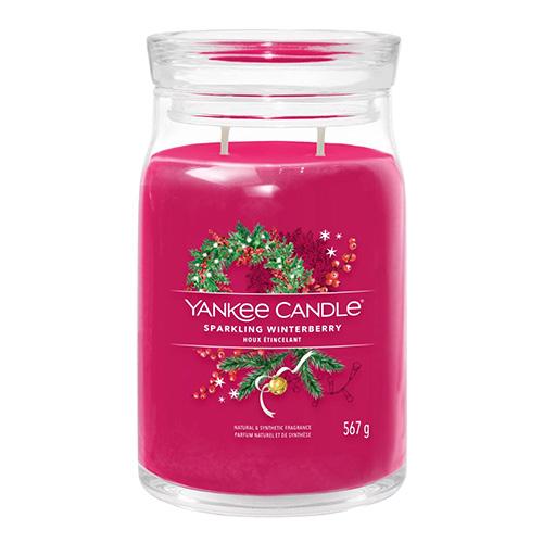 Yankee candle Signature nagy méretű gyertya, Sparkling Winterberry