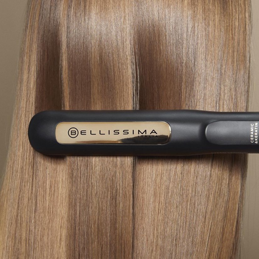 Bellissima 11915 black and gold hair straightener