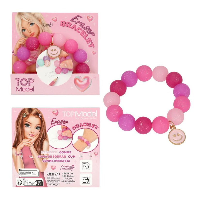 Top Model Candy Rubber Bead Bracelet