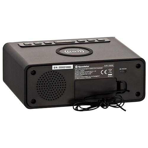 Roadstar CLR-700QI Black Radio Alarm Clock
