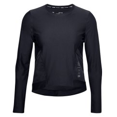 UA Run Anywhere Cropped LS-BLK