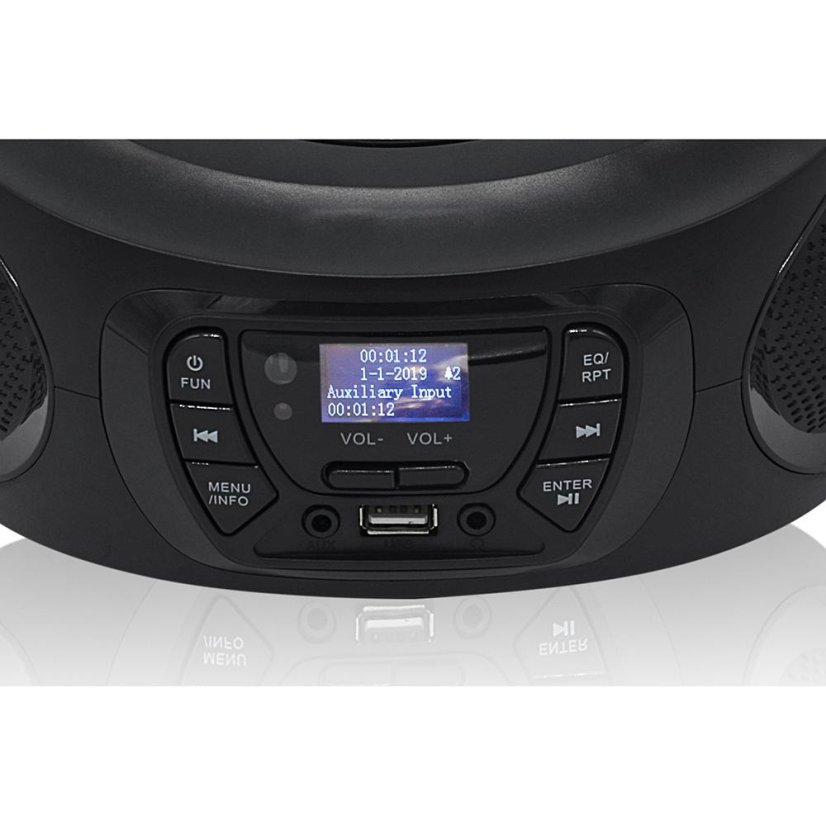 Roadstar CDR-375D+/BK Black Portable Player