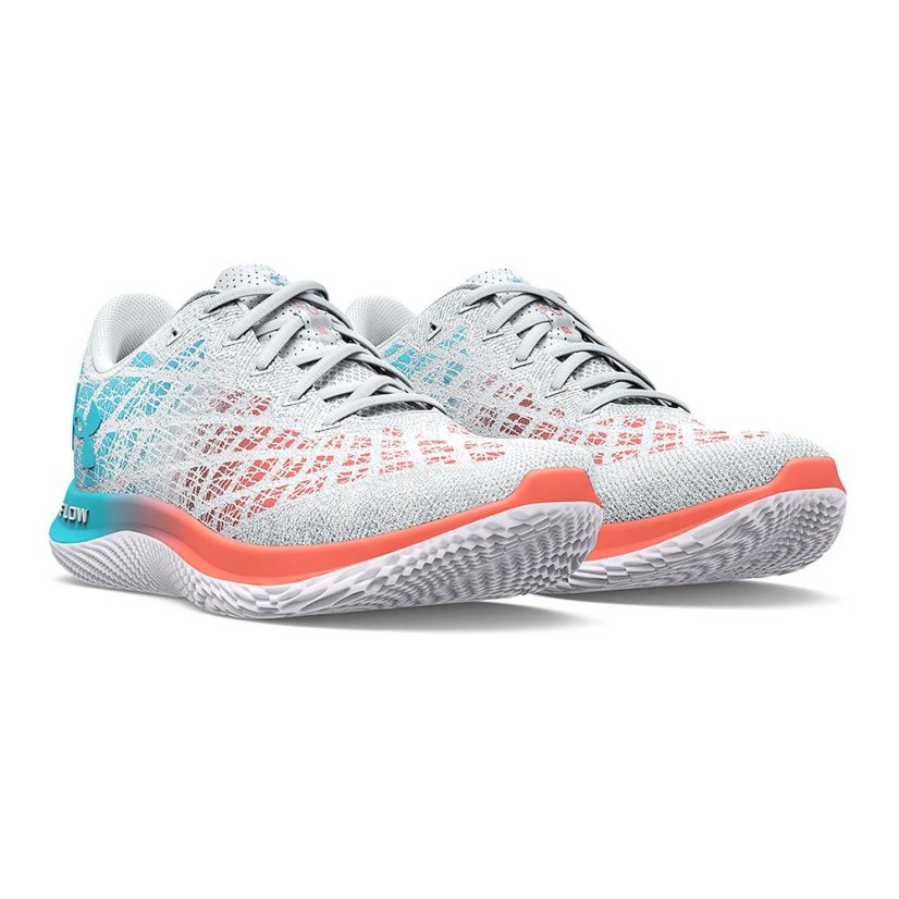 Under Armour Flow Velociti Wind 2 W running shoes - Color: White/turquoise, Size: 42