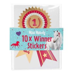 Samolepky Miss Melody, 10 x Winner Stickers