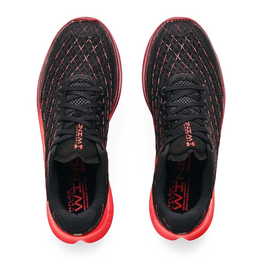 Laufschuhe Under Armour Flow Velociti Wind CLRSFT M - Farbe: Schwarz/Rot, Größe: 44