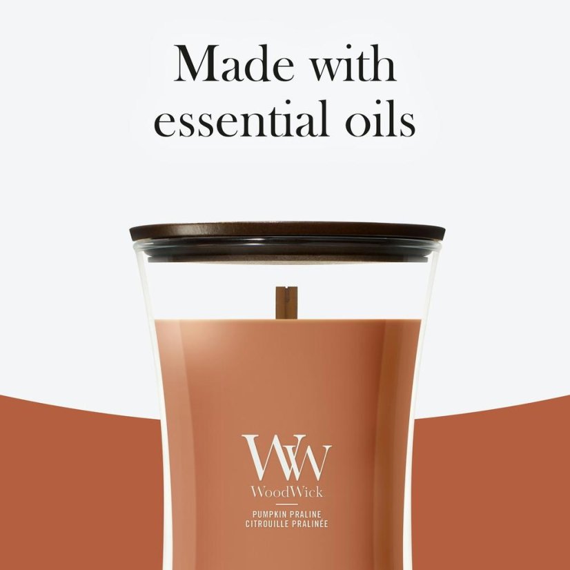 WoodWick Large Candle, Pumpkin Praline