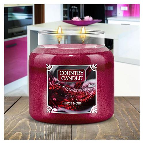 Country Candle közepes méretű gyertya, Pinot Noir