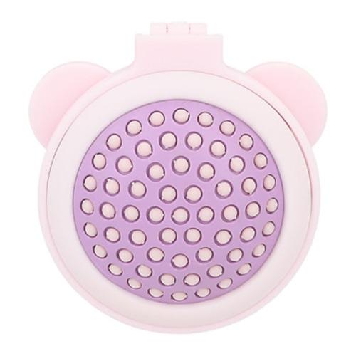 Top Model folding brush with mirror, Zebra