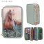 Three-tier pencil case with Miss Melody Romantic Fields accessories