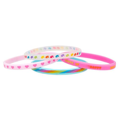 Set Silikonarmbänder Ylvi, 4 Stück, blau