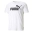 Pánske tričko Puma Essentials Logo Tee - Farba: Biela, Veľkosť: L