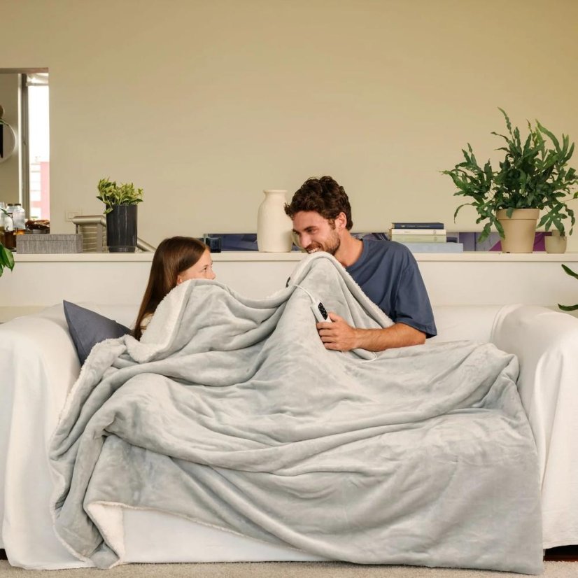 Imetec 16937 gray heated blanket
