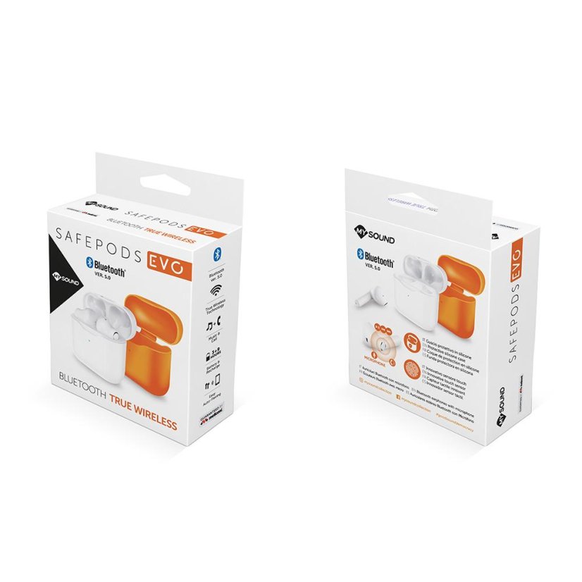 Drahtlose Kopfhörer Meliconi SAFE PODS EVO 497417 orange