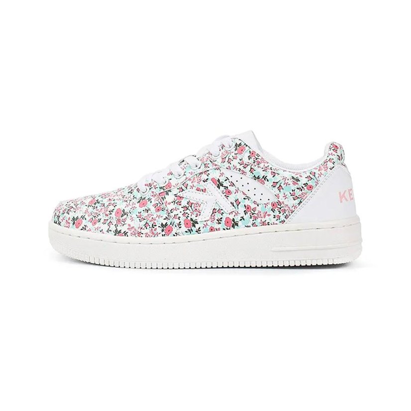 Damenschuhe Kelme Retrobasket Flowers - Farbe: Weiß, Größe: 35