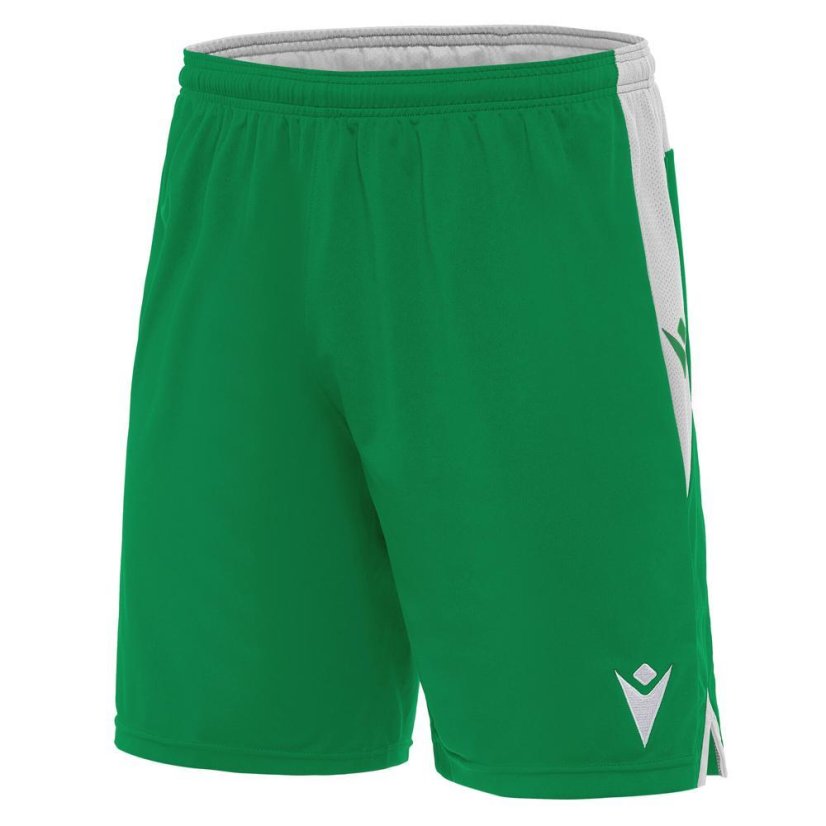 Fußballshorts Macron Tempel - Farbe: Rot/Weiß, Größe: M