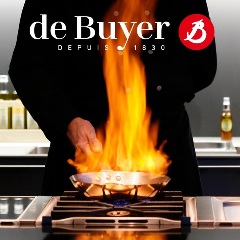 Kupferpfanne zum Sautieren de Buyer Inocuivre 6430.20, 20 cm