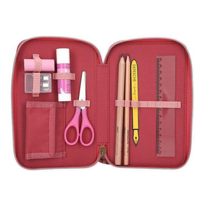 Three-tier pencil case with Top Model Leoheart accessories