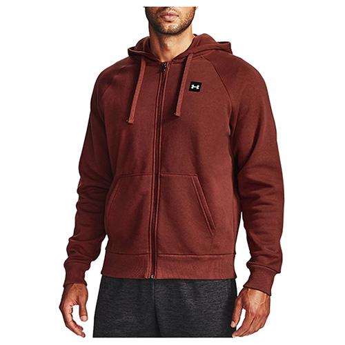 Men's Under Armour Rival Fleece FZ Hoodie - Color: Gray, Size: S