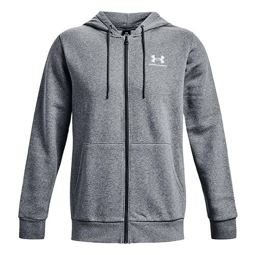 Męska bluza z kapturem Under Armour UA Essential Fleece FZ Hood - Kolor: Czarny, Rozmiar: L