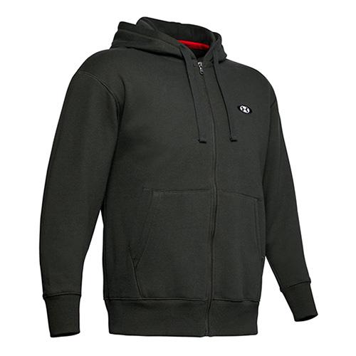 Men's Under Armour Performance Originators Fleece Fz Sweatshirt - Color: Gray, Size: S