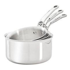 Set mit 3 Töpfen de Buyer Affinity 3706.01 Edelstahl
