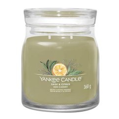 Yankee candle Signature stredná sviečka, šalvia a citrusy