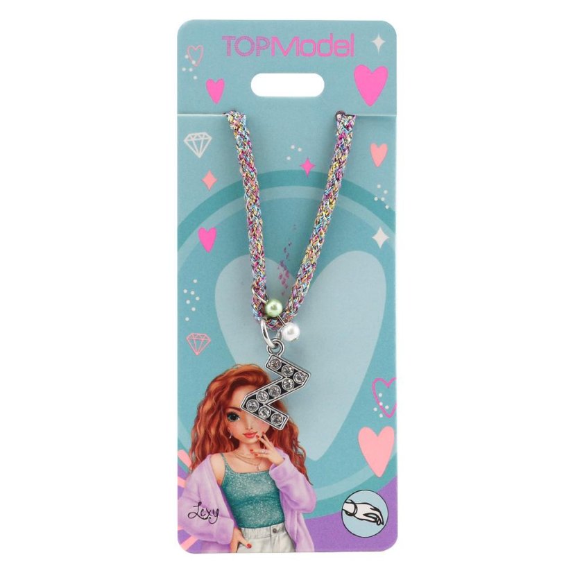 Kordelarmband Top Model, Buchstabe „Z“ Lexy