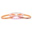 Set mit 4 Silikonarmbändern Ylvi, orange
