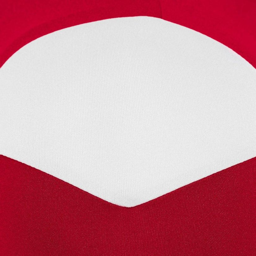 Macron Polis Kinder-Sporttrikot - Farbe: Rot/Weiß, Größe: XXS