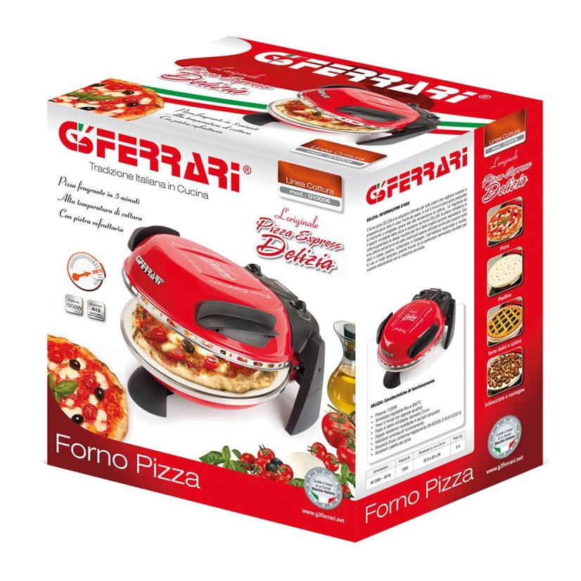 G3ferrari Delizia G1000602 Red Pizza Oven
