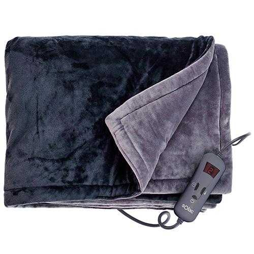 Solac Reikiavik single CT8607 gray-black heated blanket