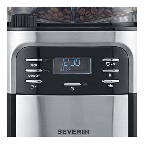 Severin KA 4810 automatic coffee maker with grinder, black